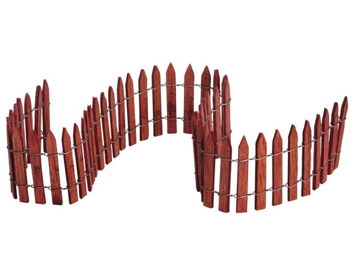 Lemax 18 Wired Wooden Fence